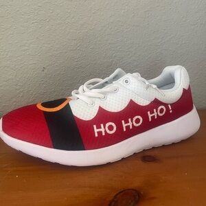 New Santa tennis shoes - Santa run.   Ugly Christmas. Size 10
